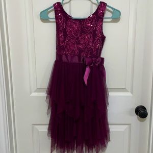 Girls Zunie Sequin Dress